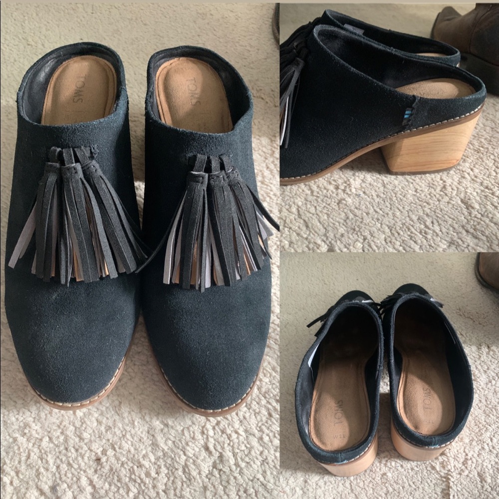 Toms Leila Tassel Mules